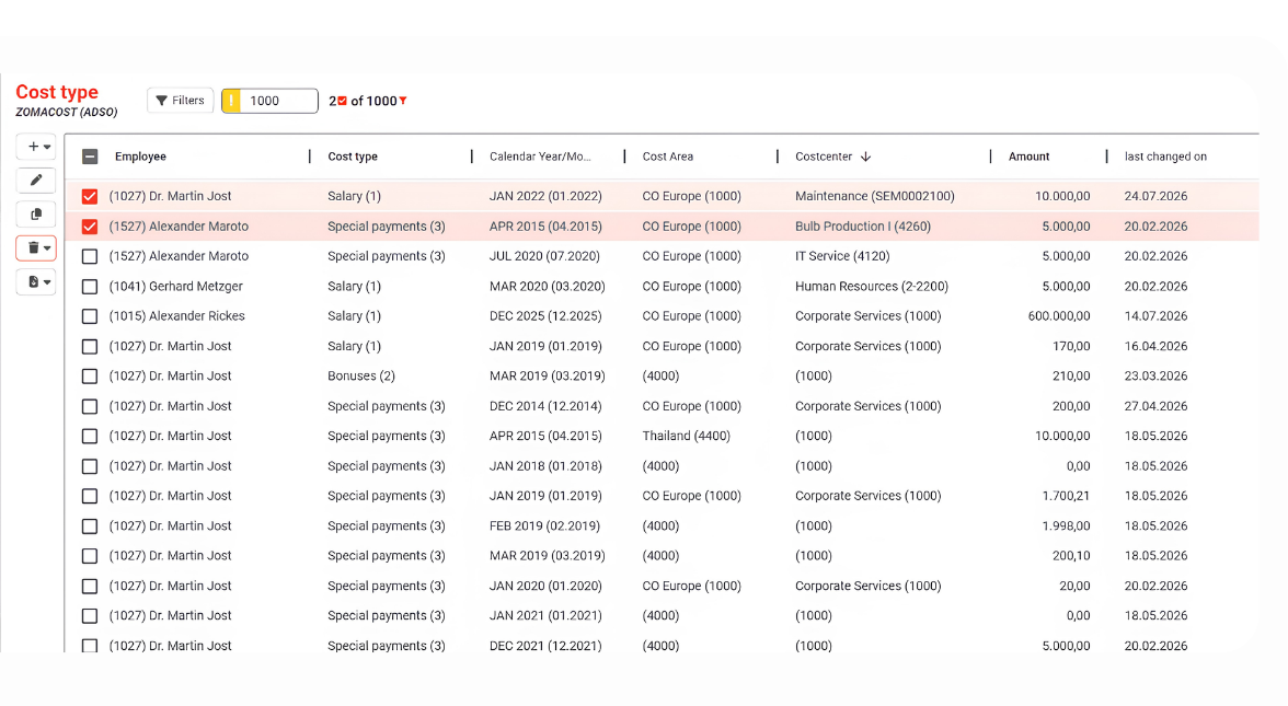 NextTables running inside SAP BW